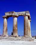 Corinth - Another angle on the temple of Apollo. (352x440, 80.4 kilobytes)