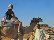 Who is that on the camel?