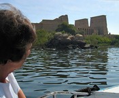 Approaching Philae by boat