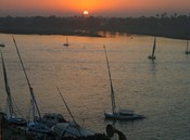 Sunset over the Nile