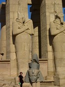 Some of the colossal statues of Rameses