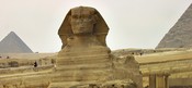 Khafre carved out the Sphinx to guard the causeway from the Nile up to his pyramid.