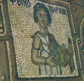 From the mosaic floor of the 6th century Petra Church