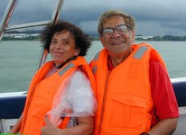 We went to Selingan Island on a speedboat - a bumpy, windy, rainy ride (686x500, 80.0 kilobytes)