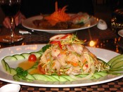Dinner at Nam Phan: Fish Salad