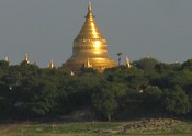 Our first glimpse of Bagan