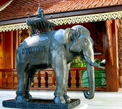 How was the spot for the Temple chosen? The Buddha relics were put on the back of an elephant, and at the spot where this elephant would stop, the Temple was to be built!