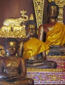 Buddhas on the platform