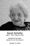 We remembered Grandmom Sarah